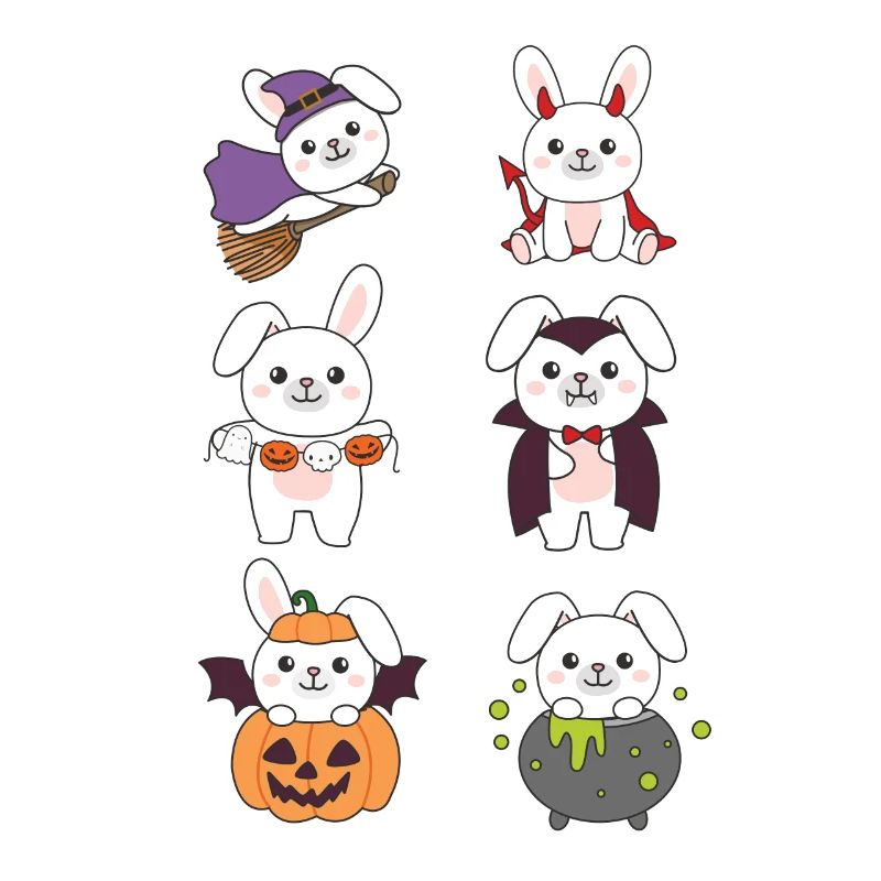 Bunny Halloween Devil Pumpkin Vampire Costume