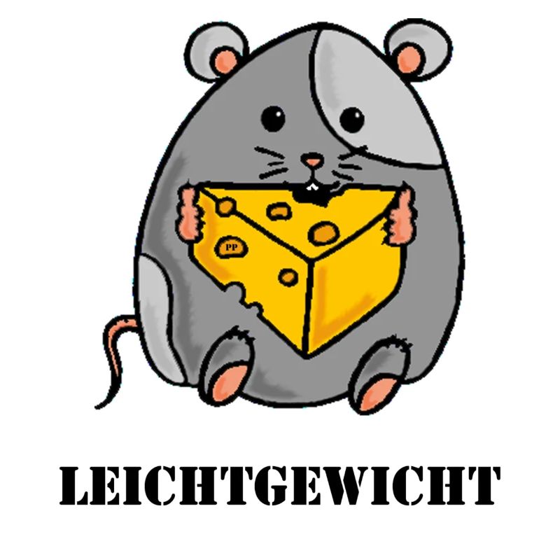 Dicke Maus mit Käse