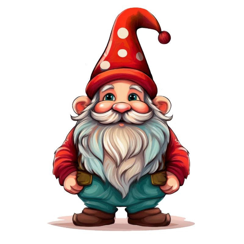 Gnome mignon adapté pour Noël