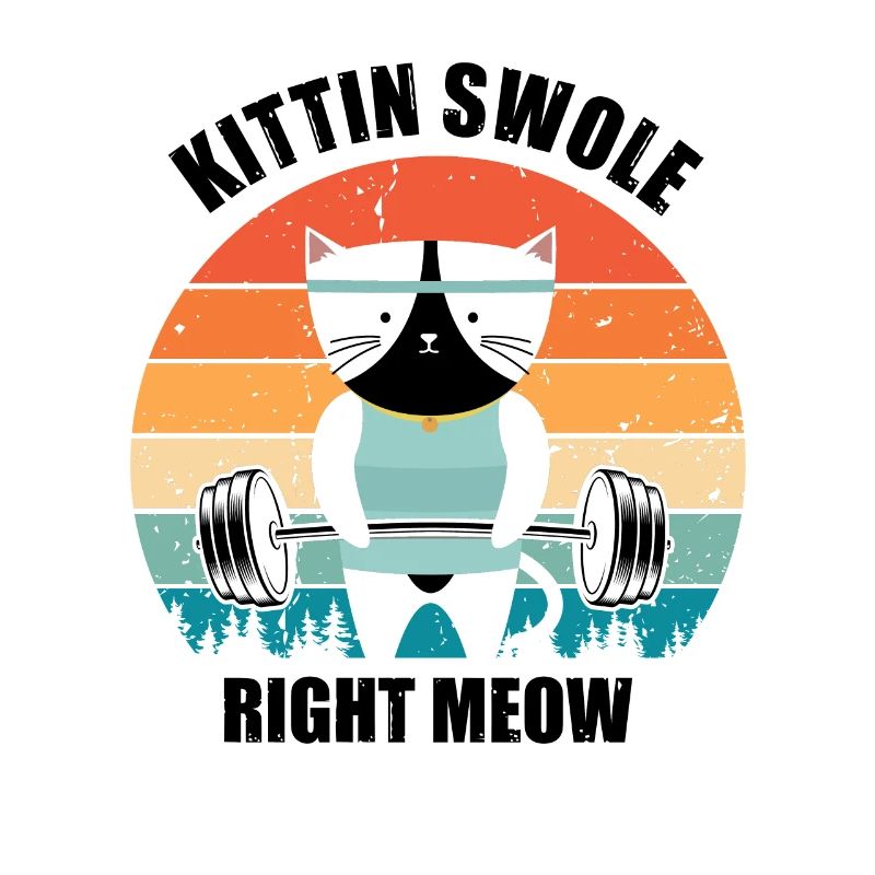 Hilarious Kitten Swole Exercise Exercising Kitten