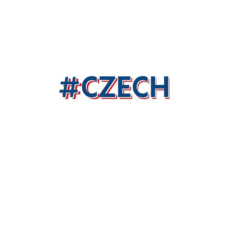 Czech Hashtag Tchèque Tchèque Tchèque
