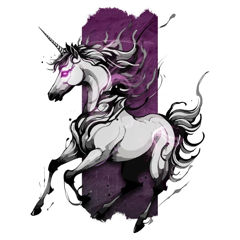 Ätherischer Galopp: Laufendes Einhorn