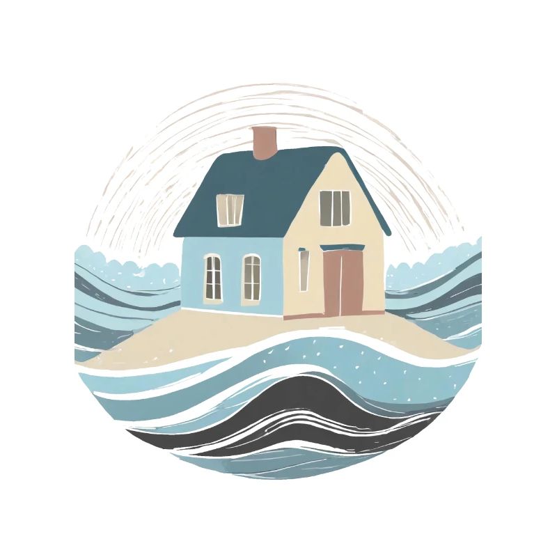 Maison en bord de mer