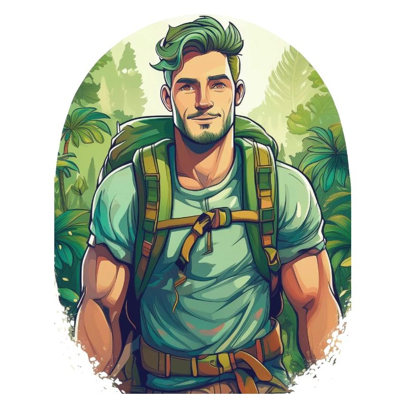 An adventurer on an adventure