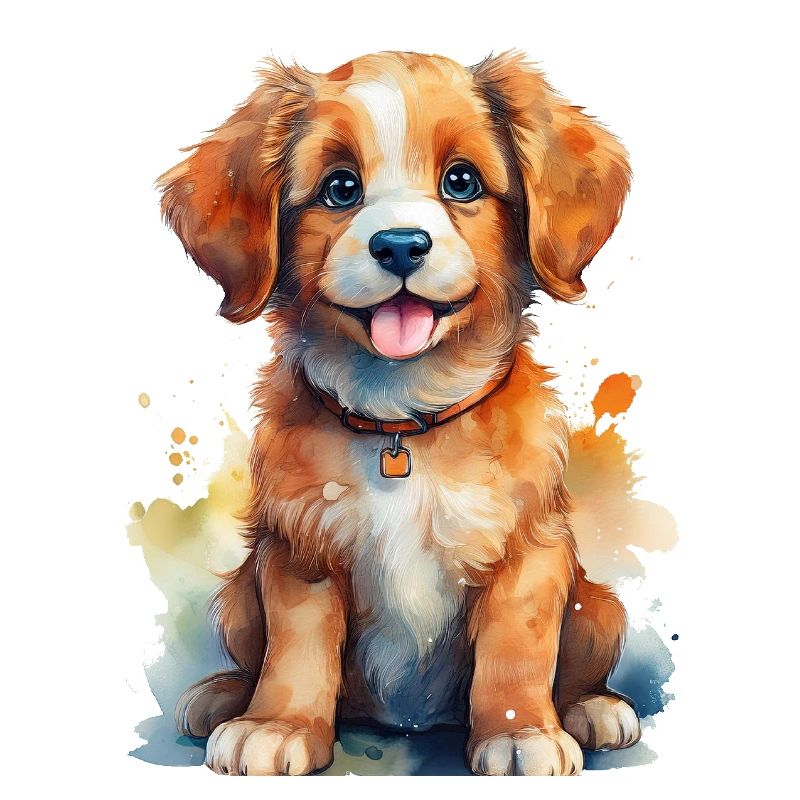 Chien chiot - chiot chien illustration