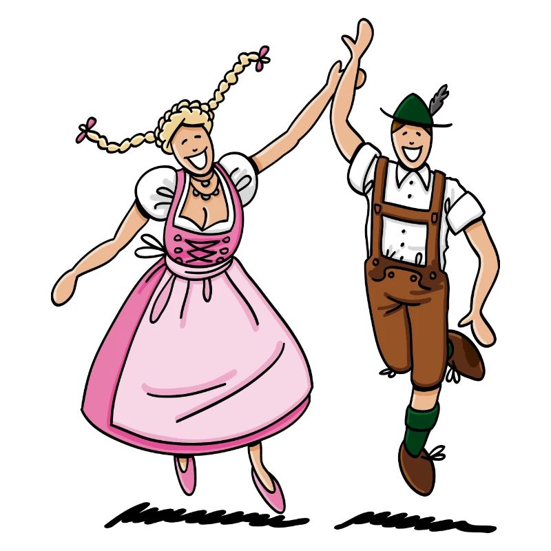Paire dans Dirndl et culotte