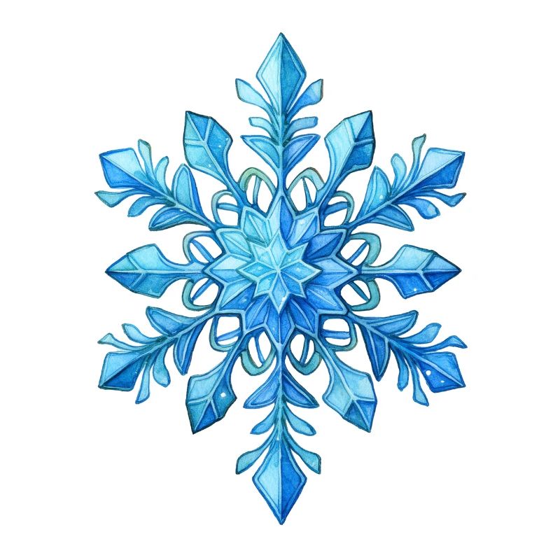 Schneeflocke oder Eiskristall