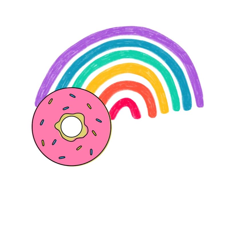 rainbow doughnut