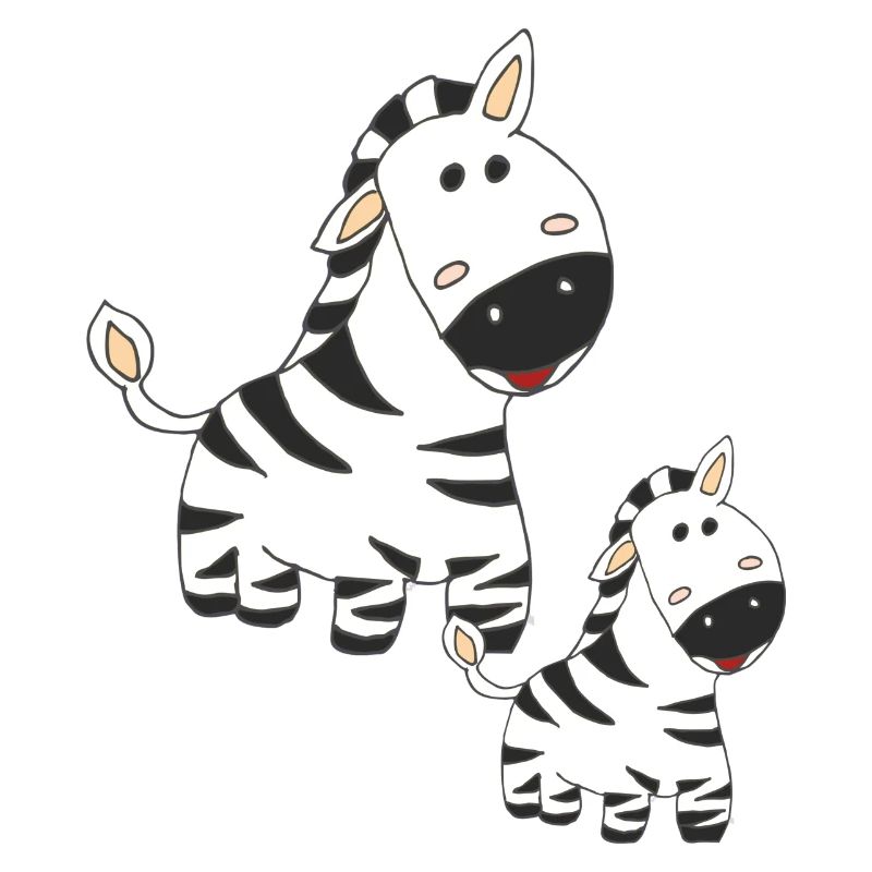 zebra mutter und kind