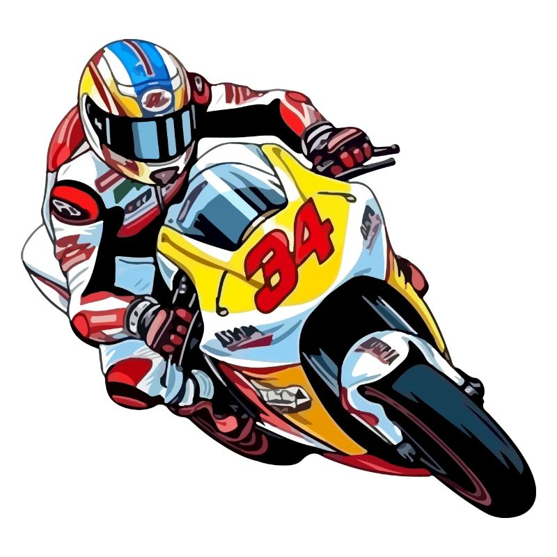 Moto de course n 34