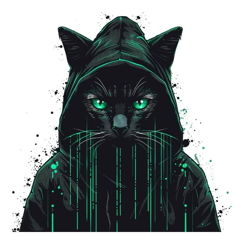 Hacker Computer Katze