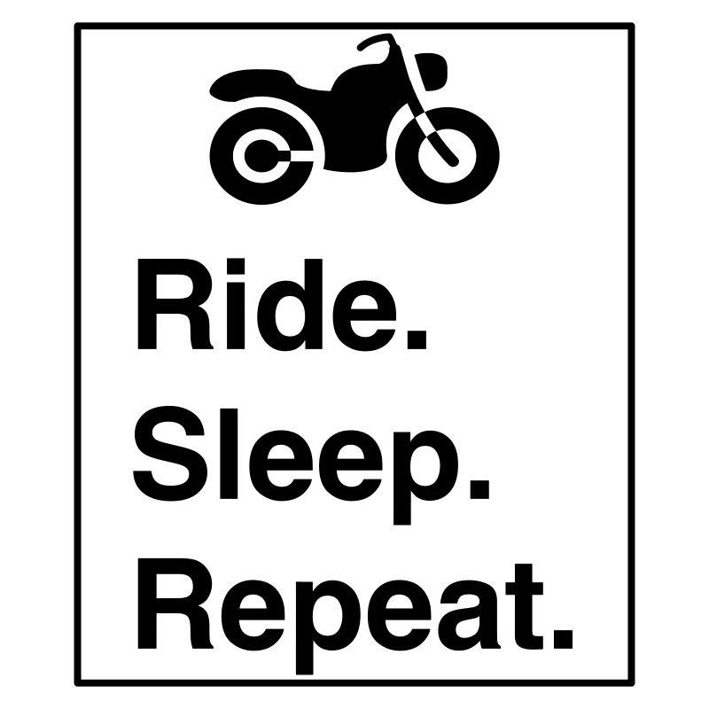 Cool "Ride Sleep Repeat" design for him and her