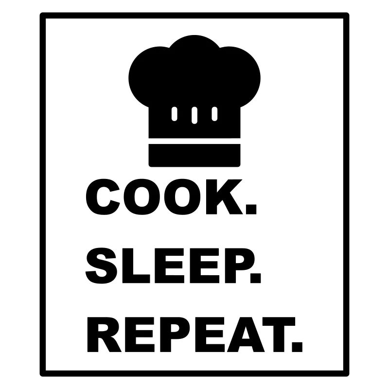 Cool "Cook Sleep Repeat" design for him and her