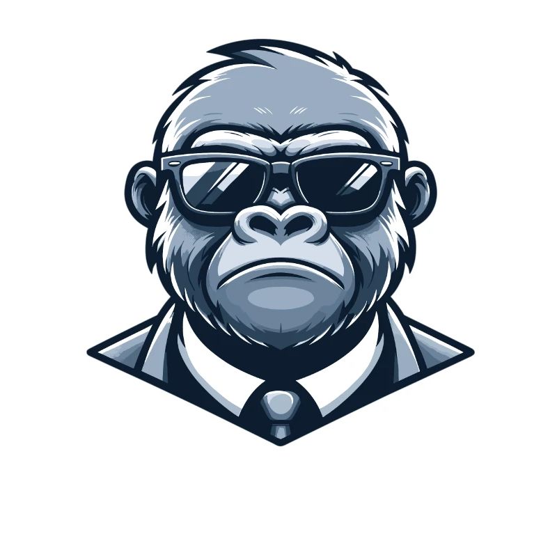 Gorilla mit Sonnenbrille