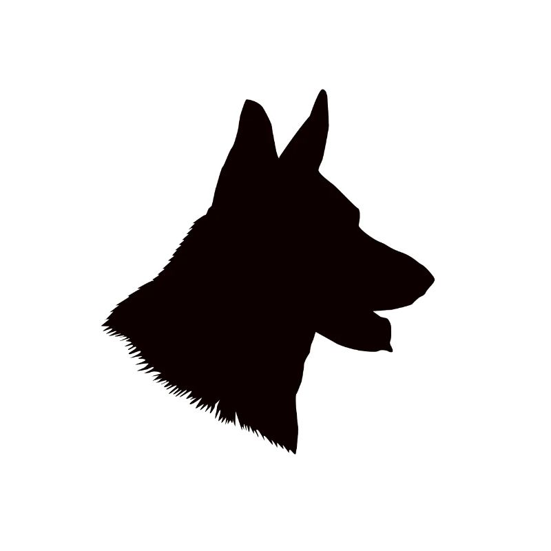 Dog head German Shepherd