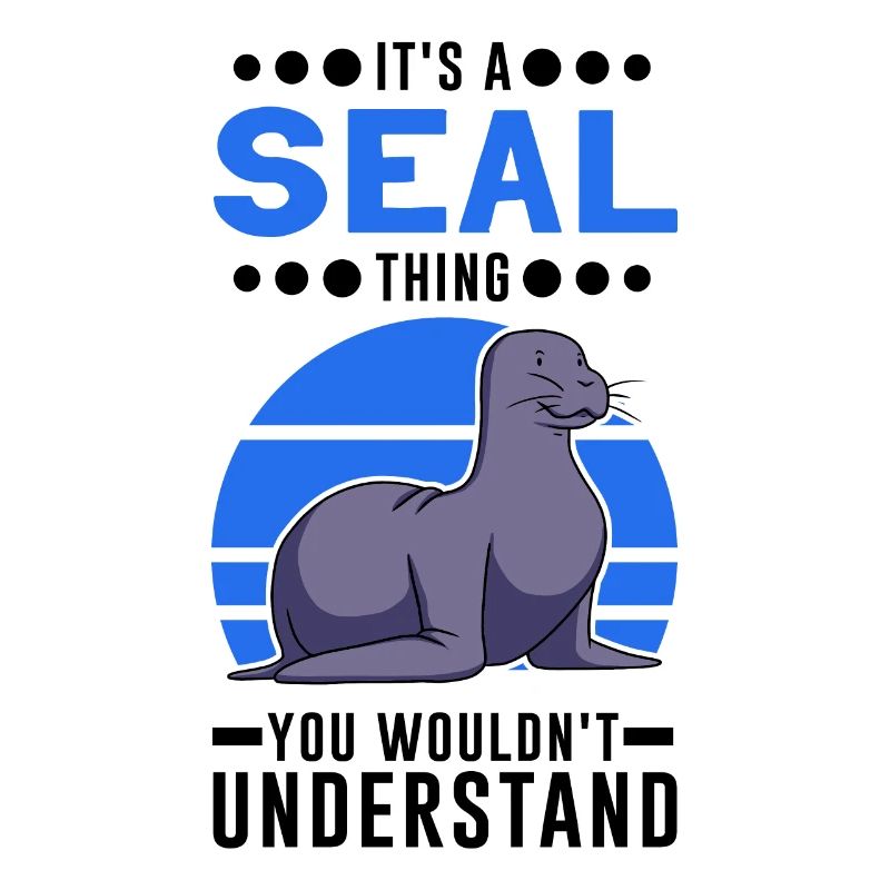 Robbe Geschenk Seal Seelöwe