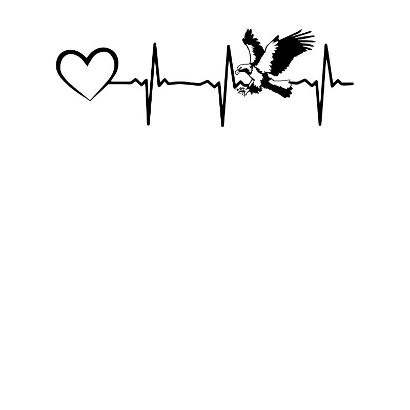 Eagle Heartline Heart Eagle Bird Lover Bald Eagle