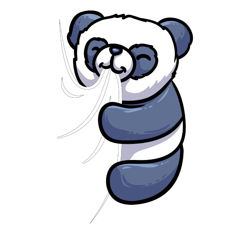 Cute Panda Cloth Biting Sucking Panda