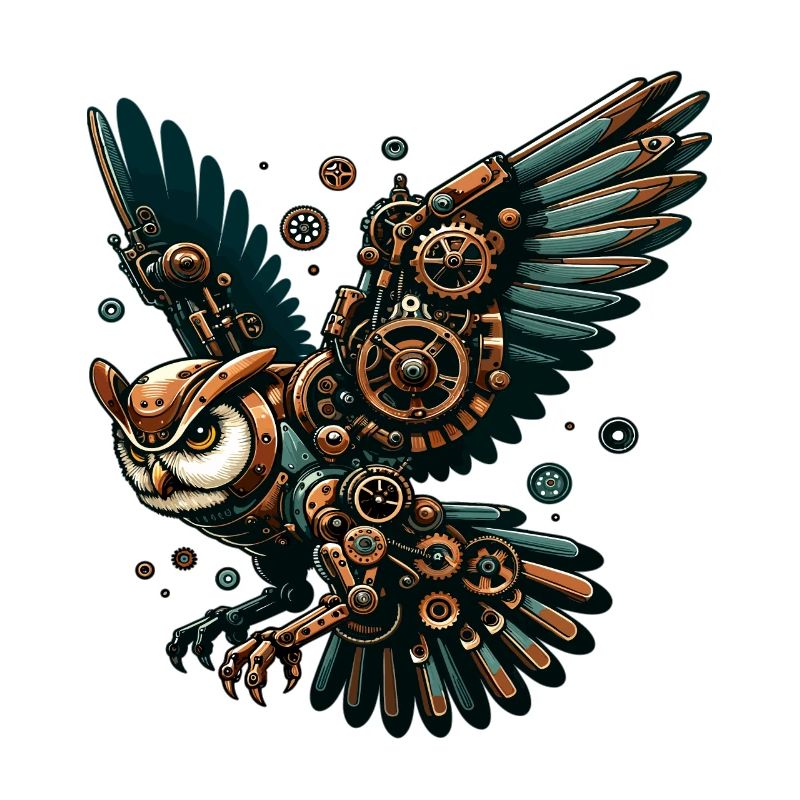 Steampunk Owl: Mechanical Flight