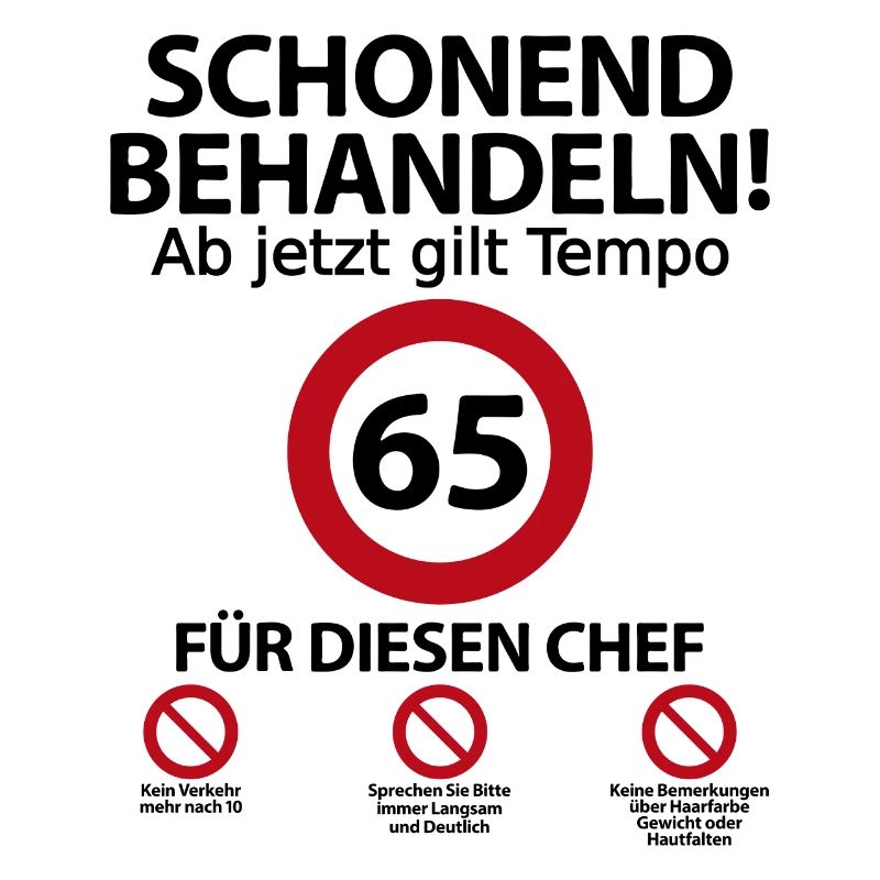 65. Geburtstag Chef Geburtstagsgeschenk mit Spruch