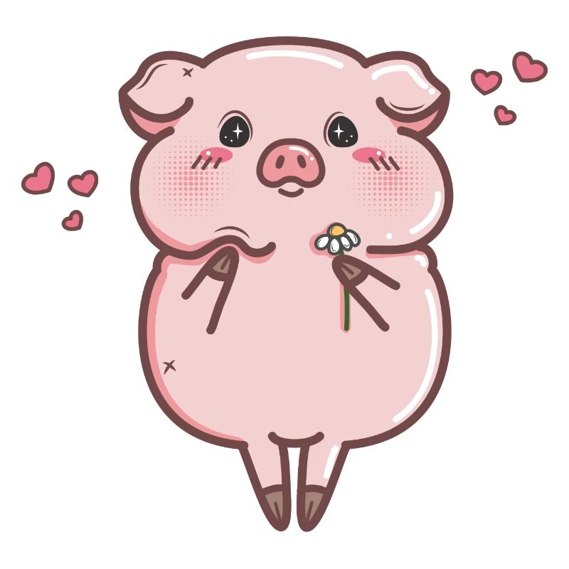 Verliebtes Schweinchen