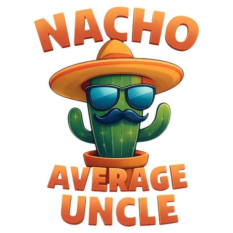 Nacho Average Uncle Cactus Design