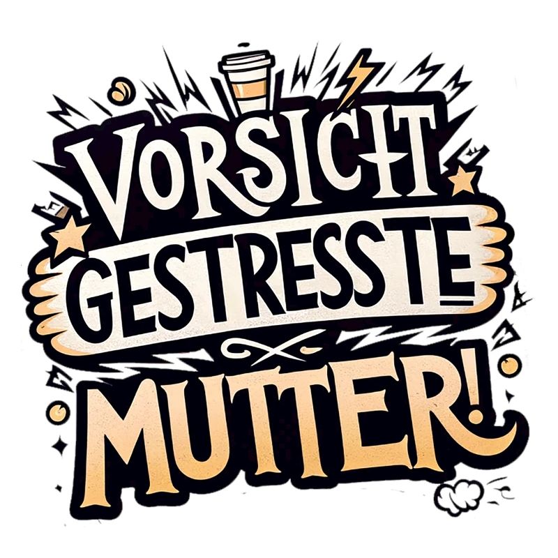 Vorsicht Gestresste Mutter