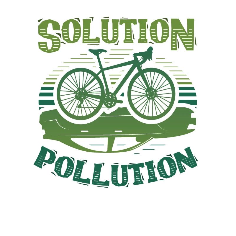 Polution Solution Umweltschutz Radfahren