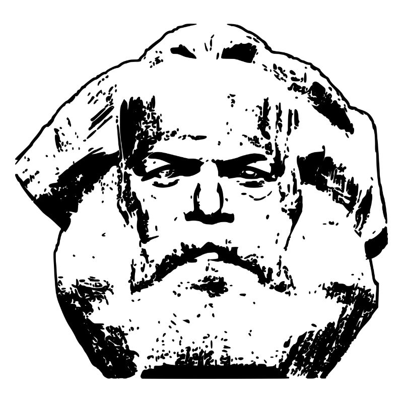 Marx head black