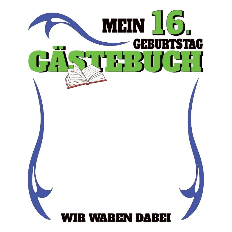 16. Geburtstag Mädchen & Junge Gästebuch