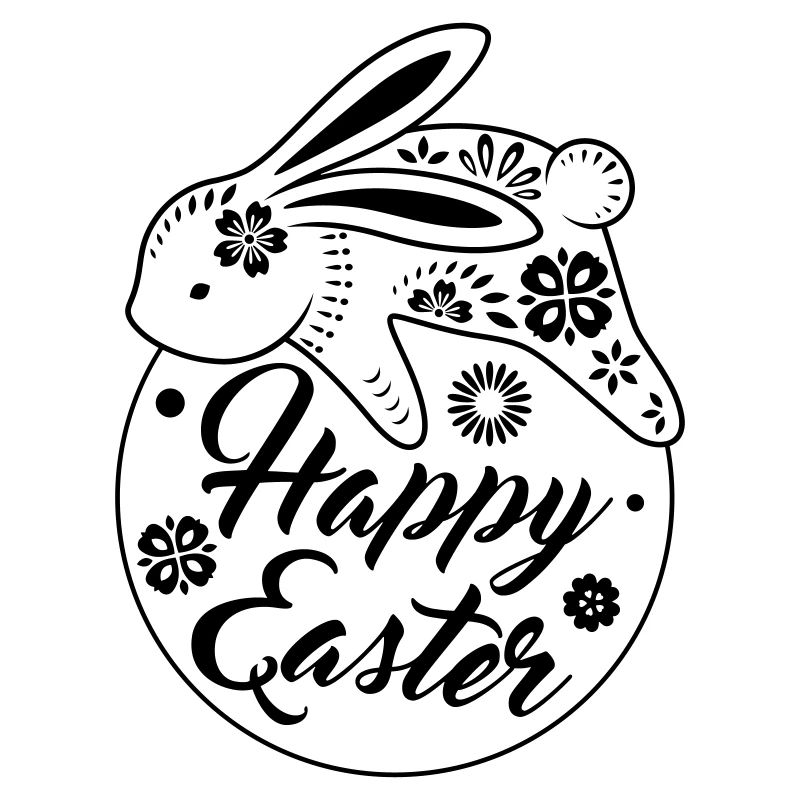 Joyeuses Pâques - lapin de Pâques effrayant