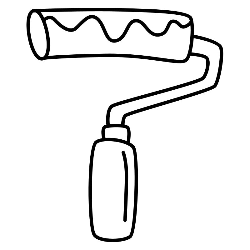 Paint roller for painters and varnishers