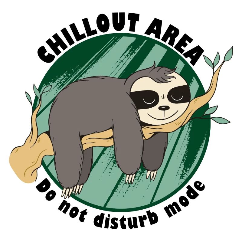 Sloth Chilling Do Not Disturb Sleeping Resting