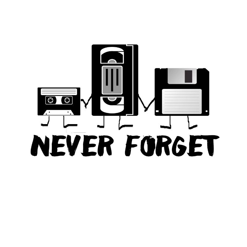 Never Forget - Musikkassette VHS Diskette