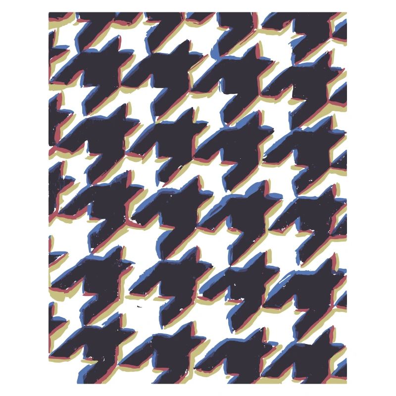 Hahnentrittmuster 3d Illusion