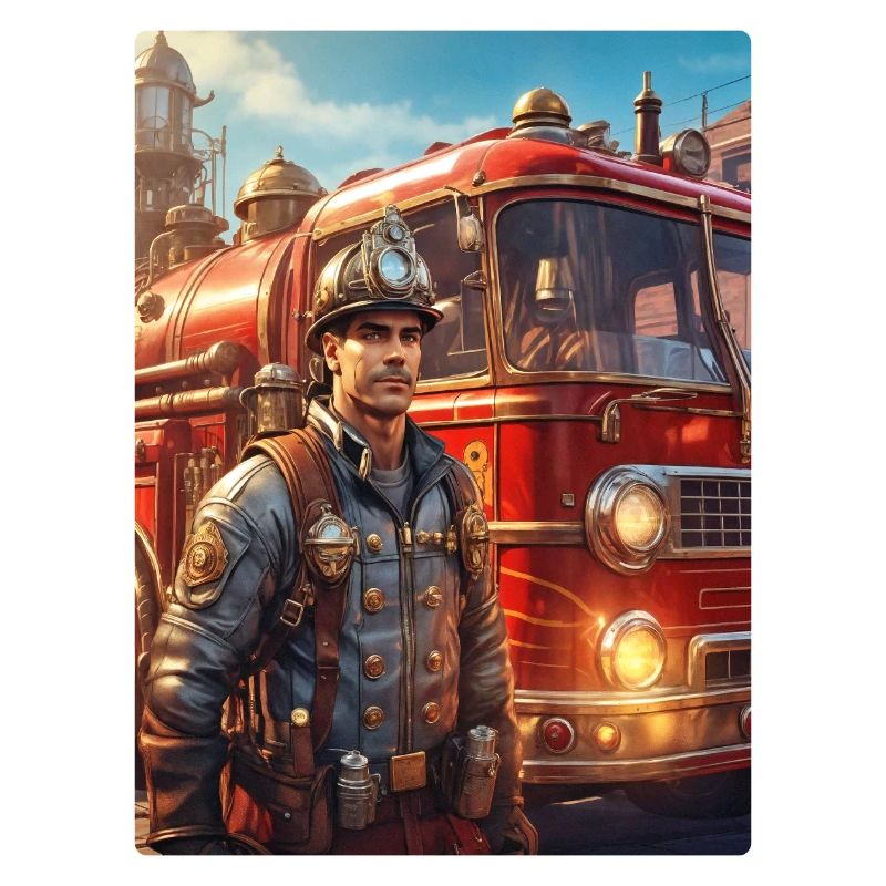 Steampunk Firefighter Man 1.40