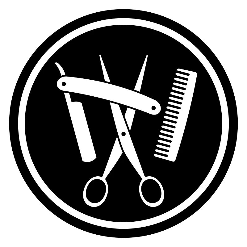 Friseur Zunftzeichen negativ