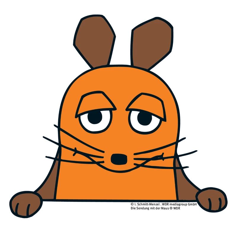 The mouse peeks out