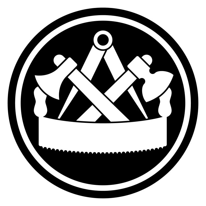 Zimmermann Zunftzeichen negativ