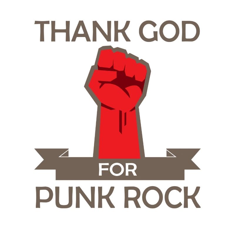 Thank God for Punk Rock Punker Anarchy Gift