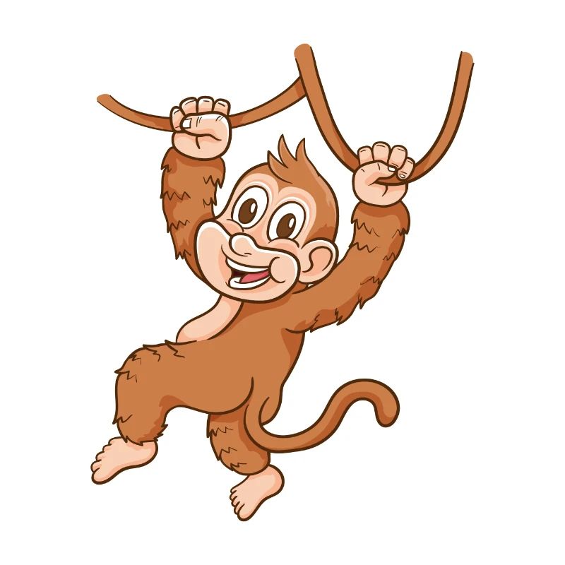 Singe de dessin animé