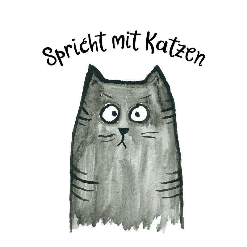 Graue Katze - Spricht mit Katzen