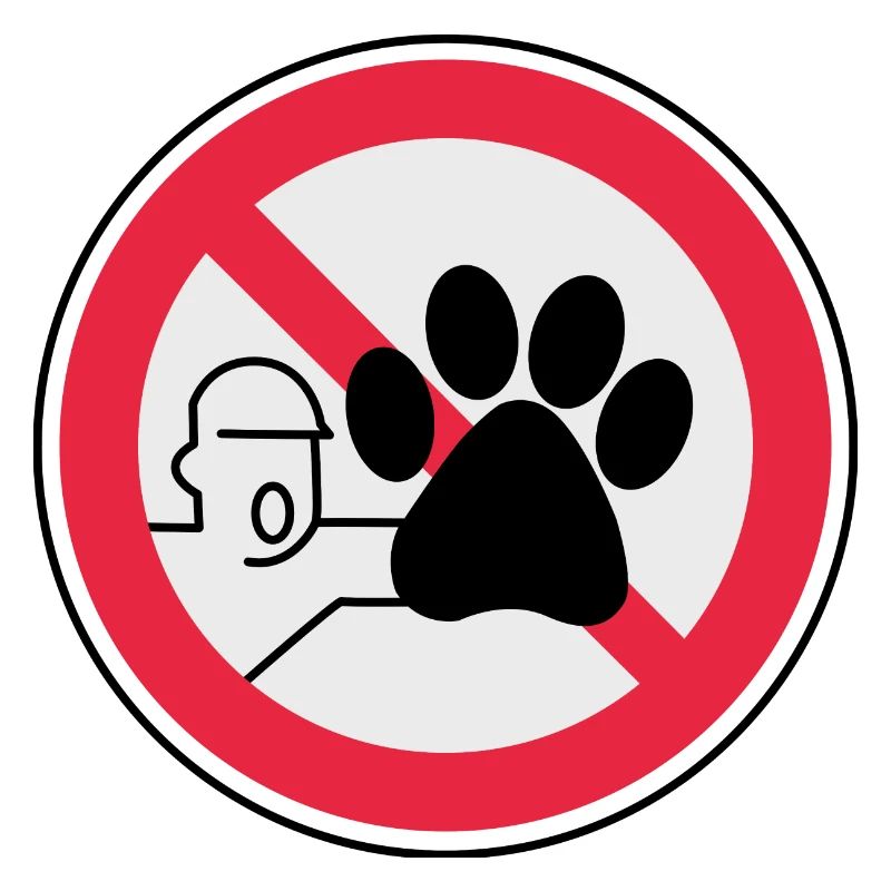 Accès interdit. Chat travailleur de la construction