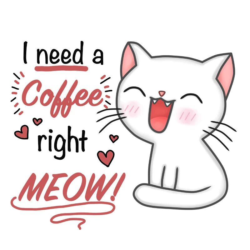 i need a coffee right meow