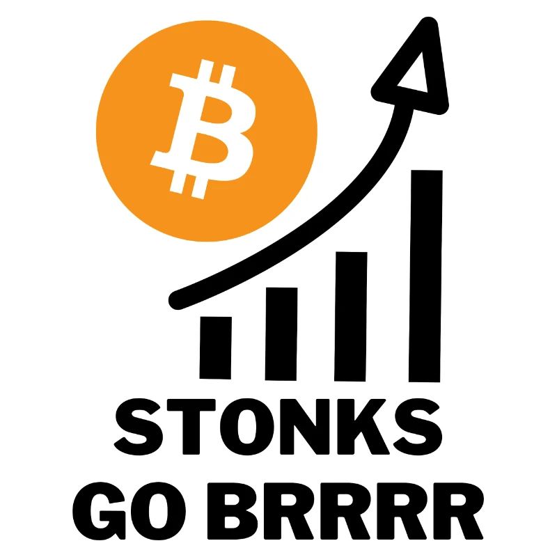 Lustige Bitcoin Value Stonks Meme