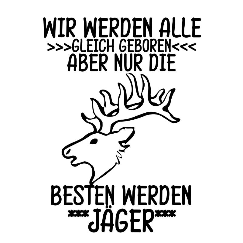 Hirsch Jäger Geschenk mit Hunter Geweih