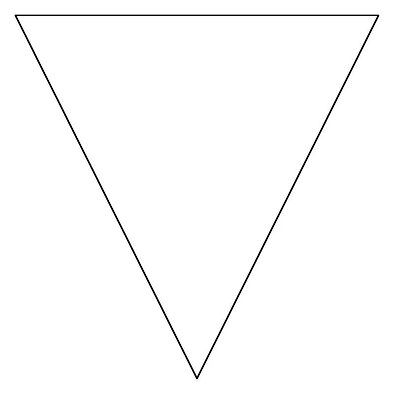Simples Dreieck, minimalistisch, einfach, schön!