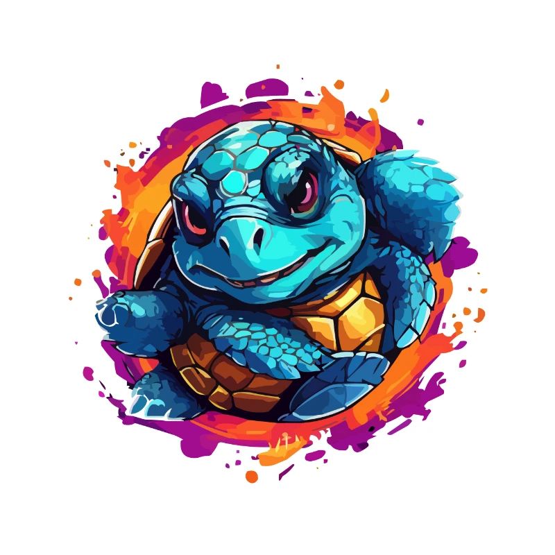 Schildkröte spring aus dem Bild