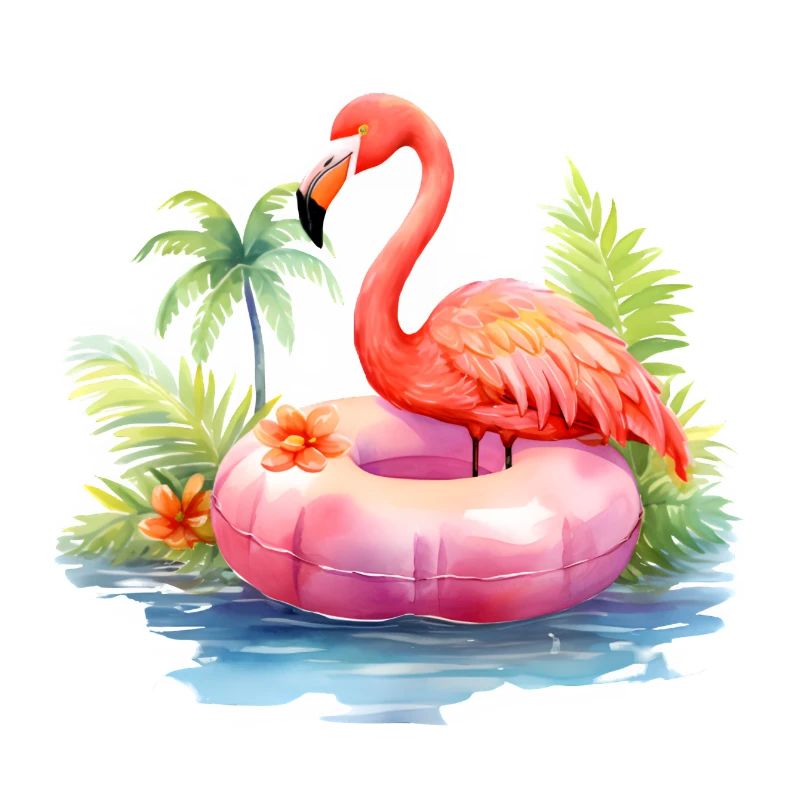 Flamingo im Sommer