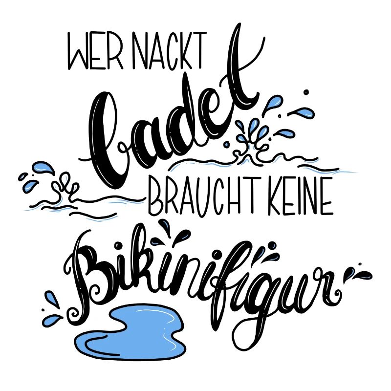 Wer nackt badet